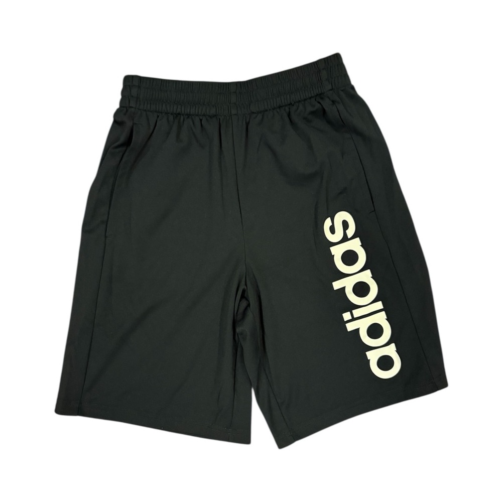 Adidas Youth Black Shorts with Bold Logo
